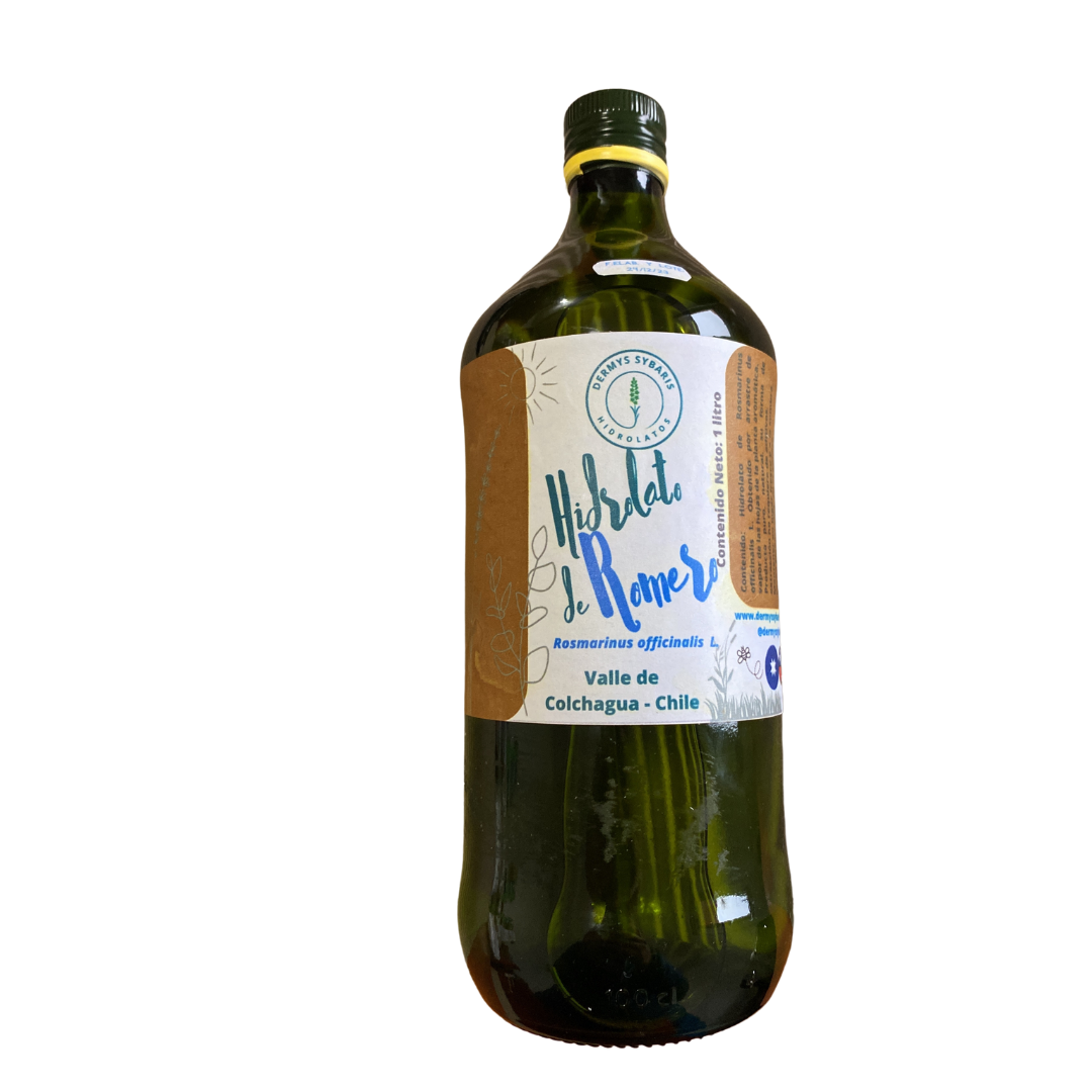 Hidrolato de Romero Orgánico 100% Natural Botella Vidrio - 1 Litro